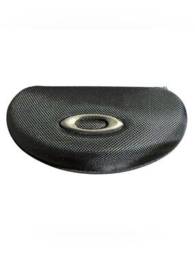 Oakley Black Sunglasses Case with Silver Logo Emblem
